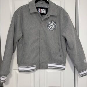 Toronto Raptors Gray Varsity Jacket